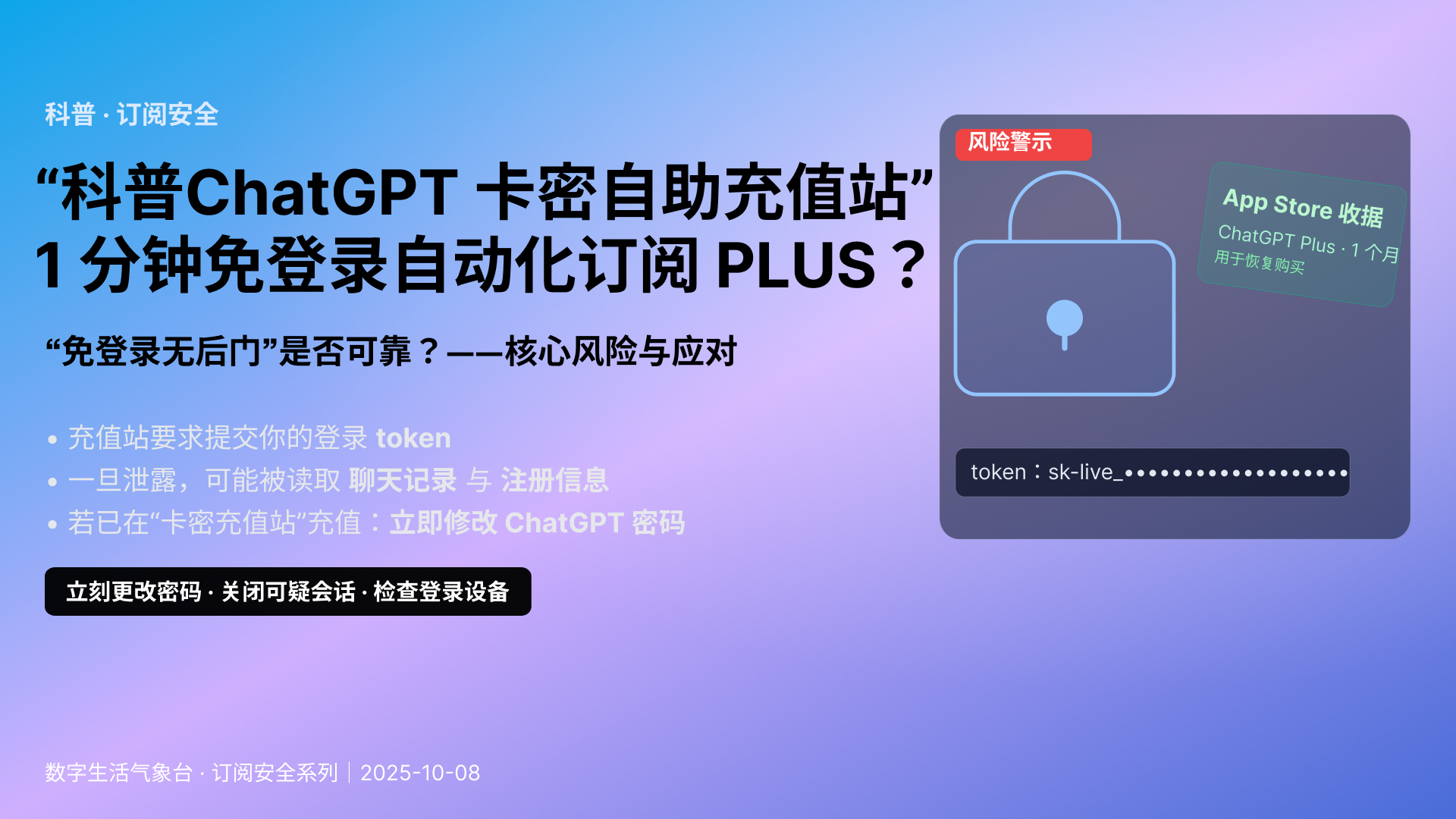 科普|“ChatGPT 卡密自助充值站”1分钟免登录自动化订阅PLUS?